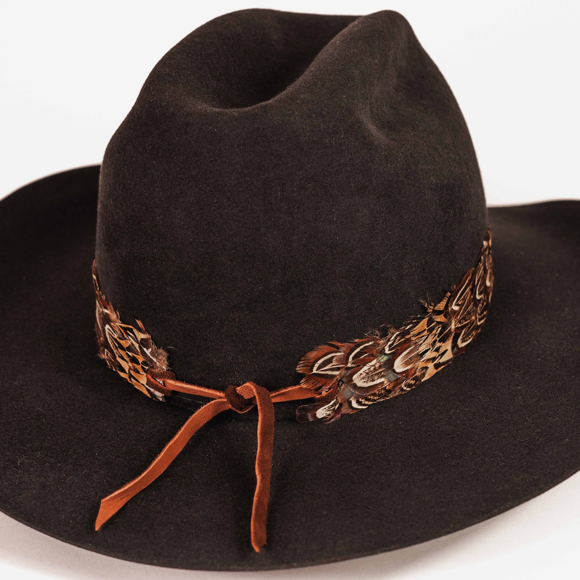 Brown Pheasant Hat Band